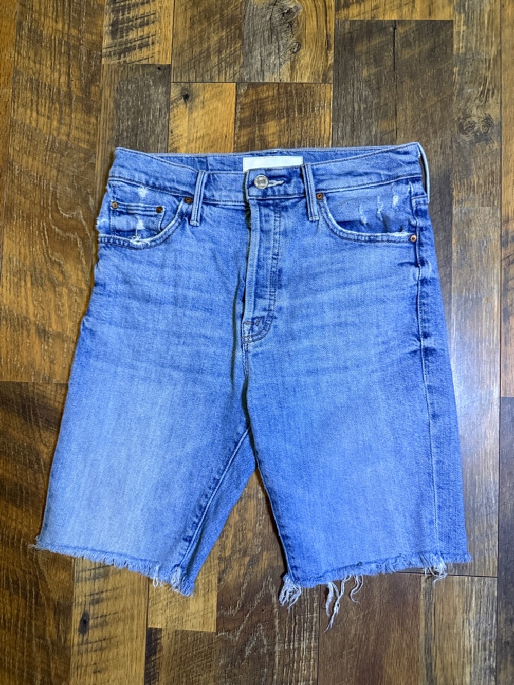 Mother Denim The Trickster Denim Jean Shorts Size 23 Slay It With Flowers